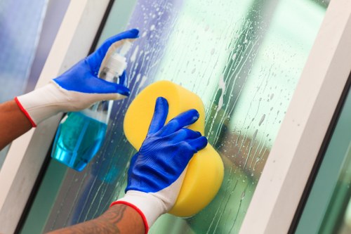 Professional carpet cleaning equipment and service paperwork