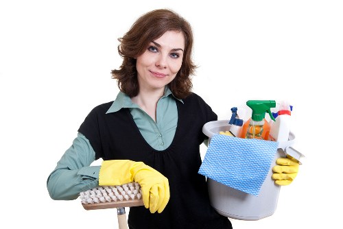 Professional hot water extraction cleaning on carpet fibres