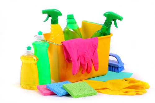 Professional carpet cleaners in Chislehurst treating a stained carpet